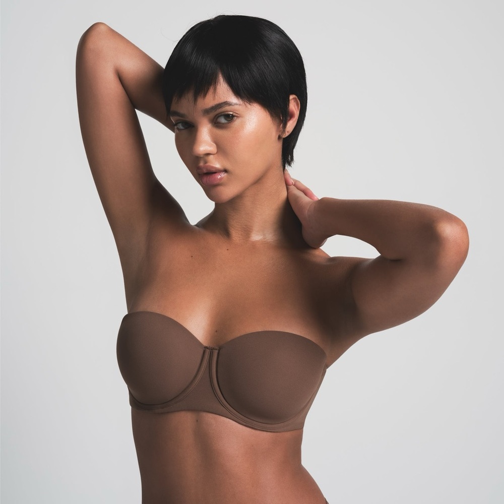 NWT SKIMS Fits Everybody Strapless Bra in Jasper 38 C